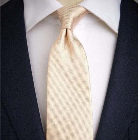 Champagne/beige Silk Ties- John Henric - Picture 1 of 4